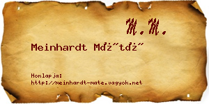 Meinhardt Máté névjegykártya